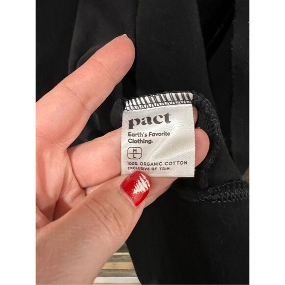 Pact Airplane open front duster cardigan organic cotton sz M/L - Picture 4 of 9